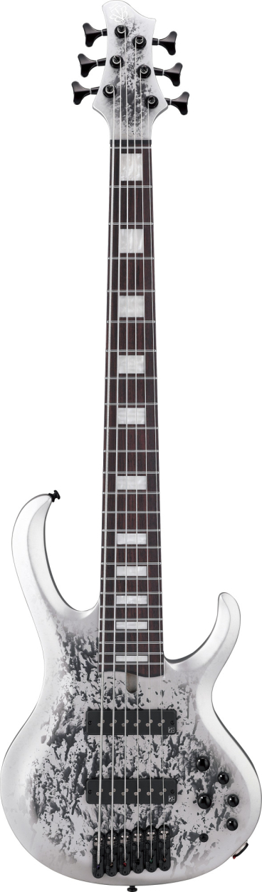 IBANEZ BTB Electric Bass 6-String 25th Anniversary - Silver Blizzard Matte 1B-BTB25TH6SL