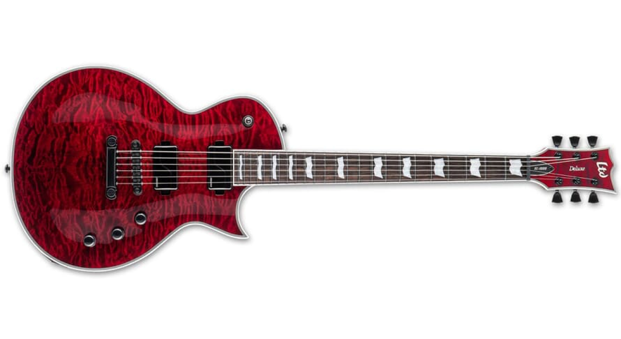 LTD EC-1000 QM SEE THRU BLK CHERRY FLUENCE