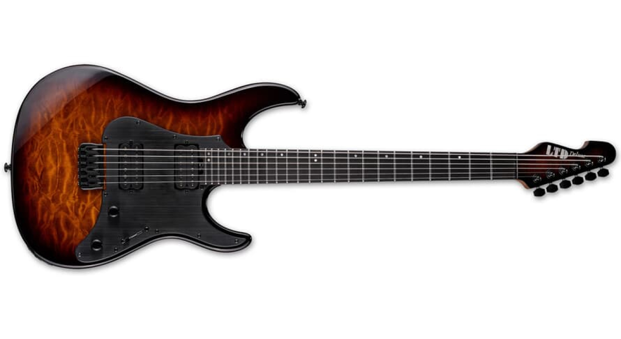 LTD SN-1000HT QM DARK BROWN SUNBURST