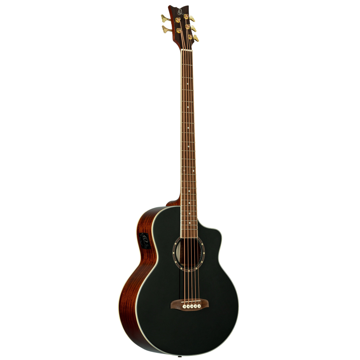 ORTEGA Deep Series 8 Medium Scale Acoustic Bass 5 String - Spruce / Mahogany BlackD8CE-5