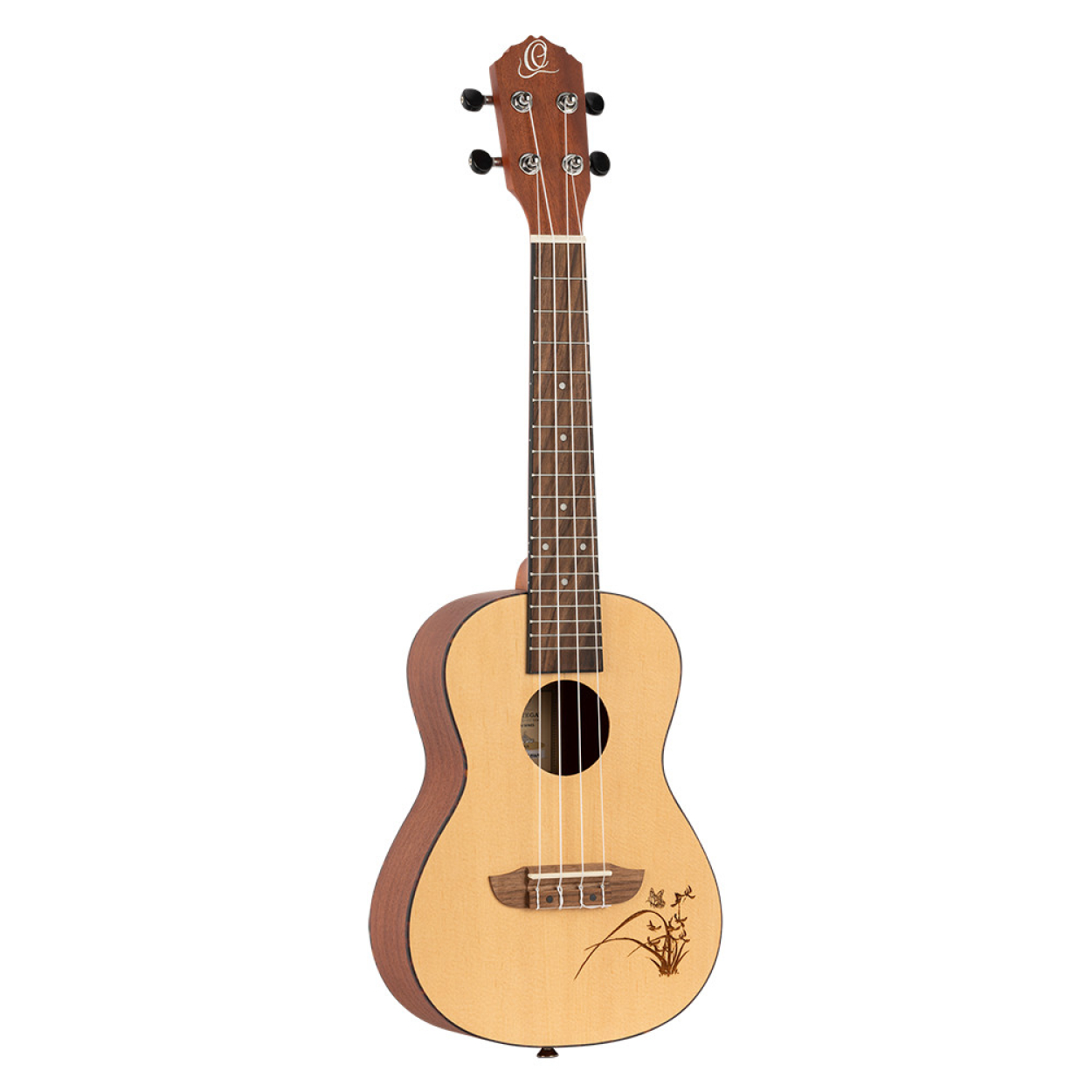 ORTEGA Bonfire Series Concert Ukulele 4 String - Spruce/Sapele Natural RU5