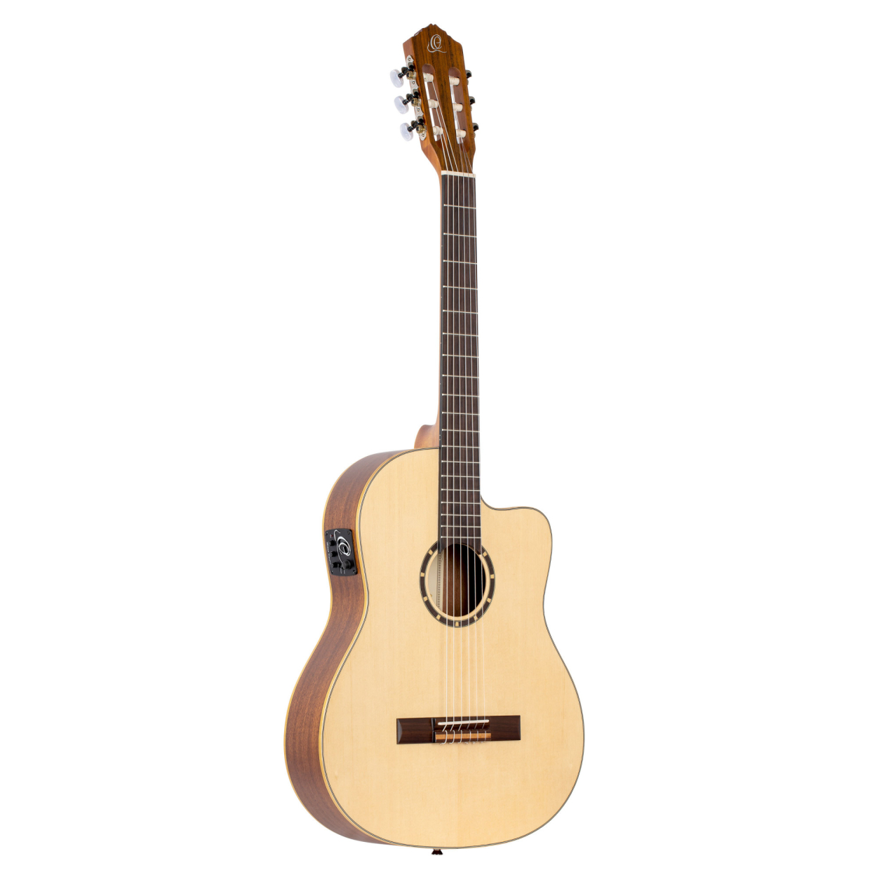 ORTEGA Family Series 4/4 Classical Slim Neck Guitar 6 String - Spruce / Mahogany Natural + Gig Bag RCE125SN