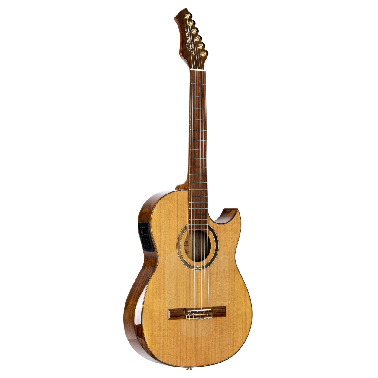 ORTEGA Ben Woods Signature Nylon String Guitar 6-String + Ben Woods Gigbag FLAMETAL-TWO