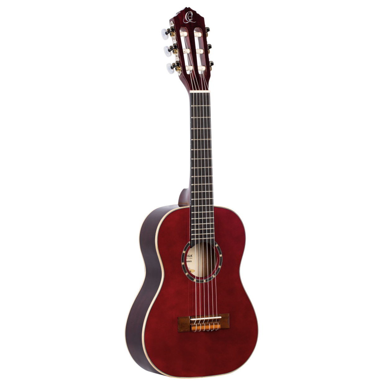 ORTEGA Family Series 1/4 Classical Guitar 6 String - Wine Red + Gigbag R121-1/4WR