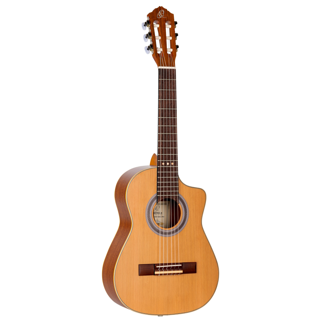 ORTEGA Requinto Series Pro 1/2 Acoustic Guitar 6-String - Natural + Gig Bag RQ39E