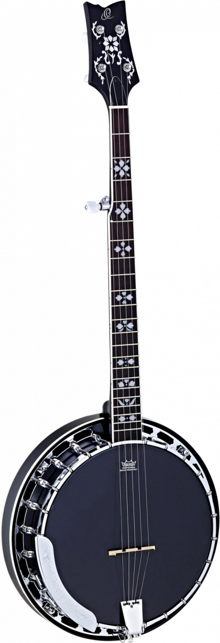 ORTEGA Raven Series Banjo 5 String - Mahogany Black + Bag OBJ450-SBK