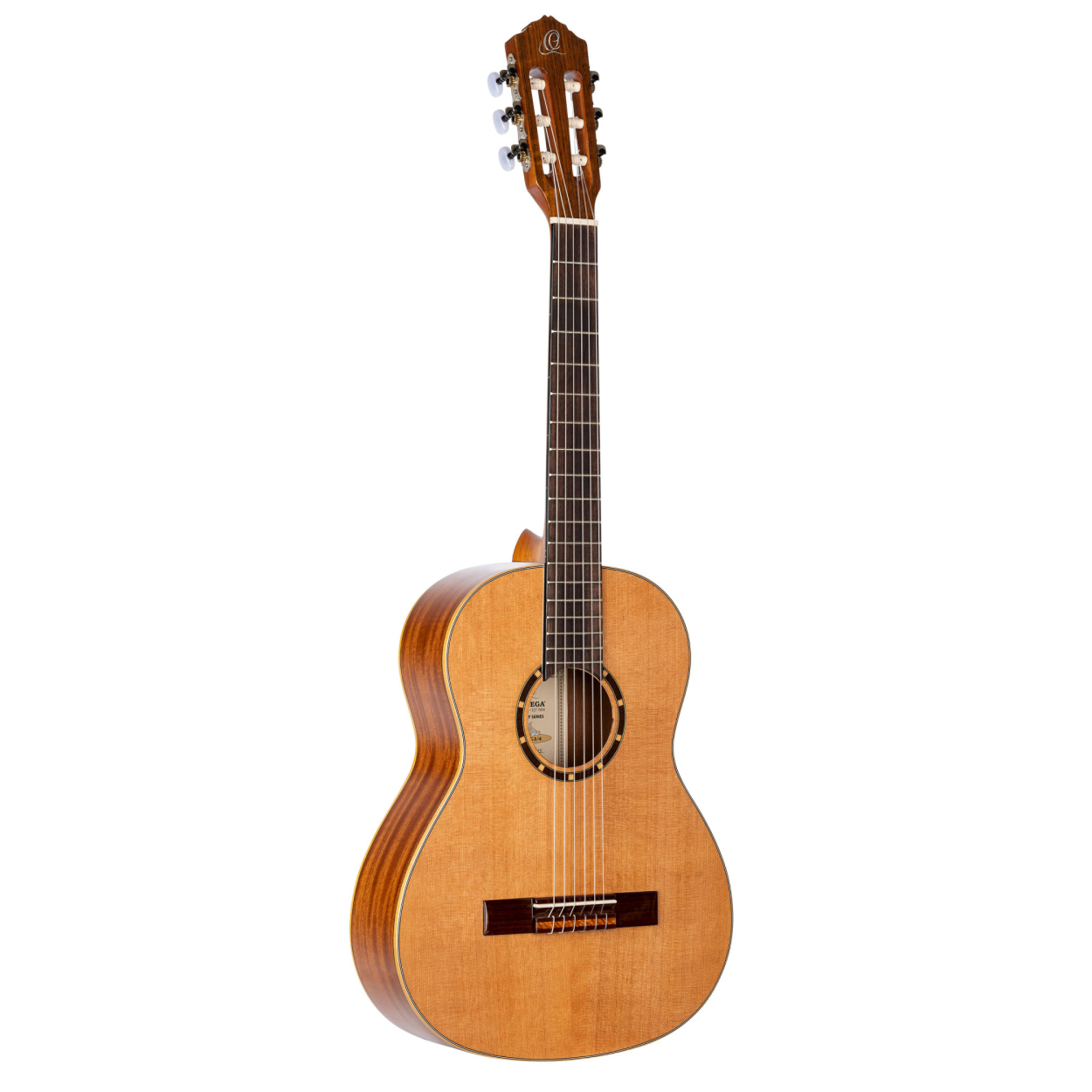 ORTEGA Family Series 3/4 Classical Guitar 6 String - Cedar / Mahogany Gloss Natural + Gigbag R122G-3/4