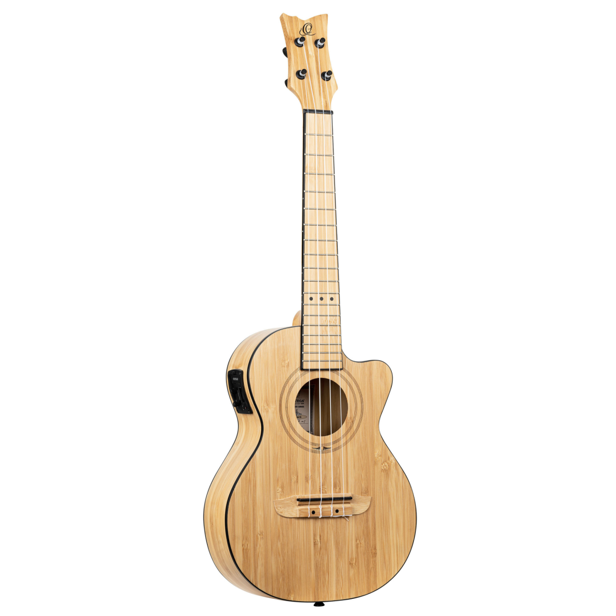 ORTEGA Bamboo Series Tenor Ukulele 4 String - Solid Bamboo Natural + Bag RUNAB-TE