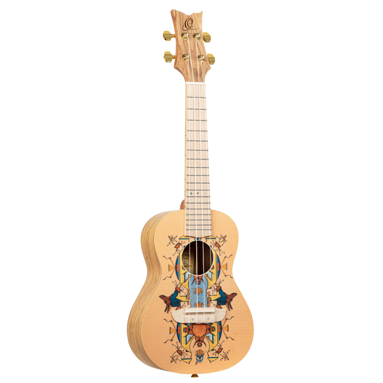 ORTEGA Art Series Concert Ukulele 4 String - Spruce / Catalpa Egypt RUAR-EY