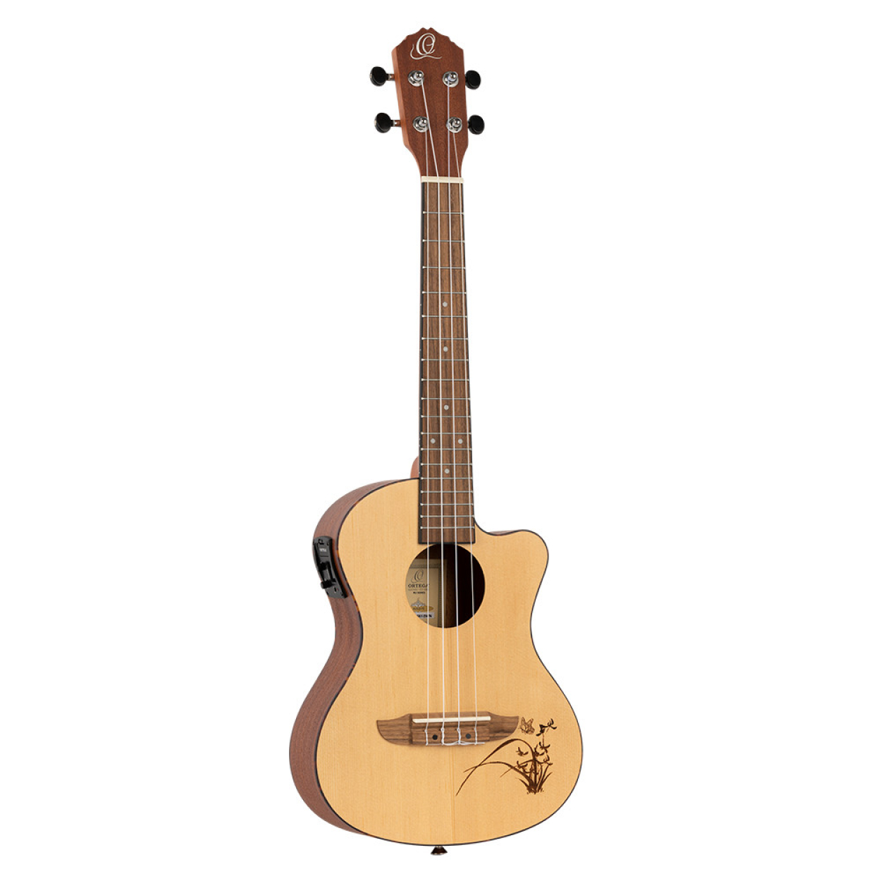 ORTEGA Bonfire Series Preamp Tenor Ukulele 4 String - Spruce/Sapele Natural RU5CE-TE
