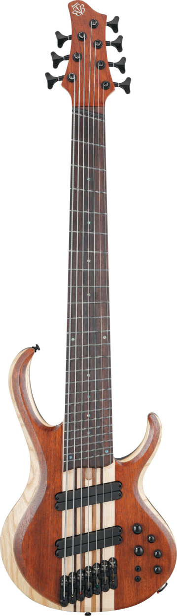 IBANEZ Bass Workshop BTB Electric Bass 7-String Multi Scale - Natural Mocha Low Gloss BTB7MS-NML