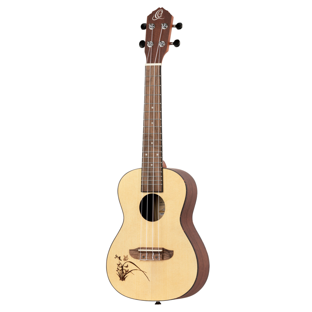 ORTEGA Bonfire Series Concert Ukulele 4 String Lefty - Spruce/Sapele Natural RU5L