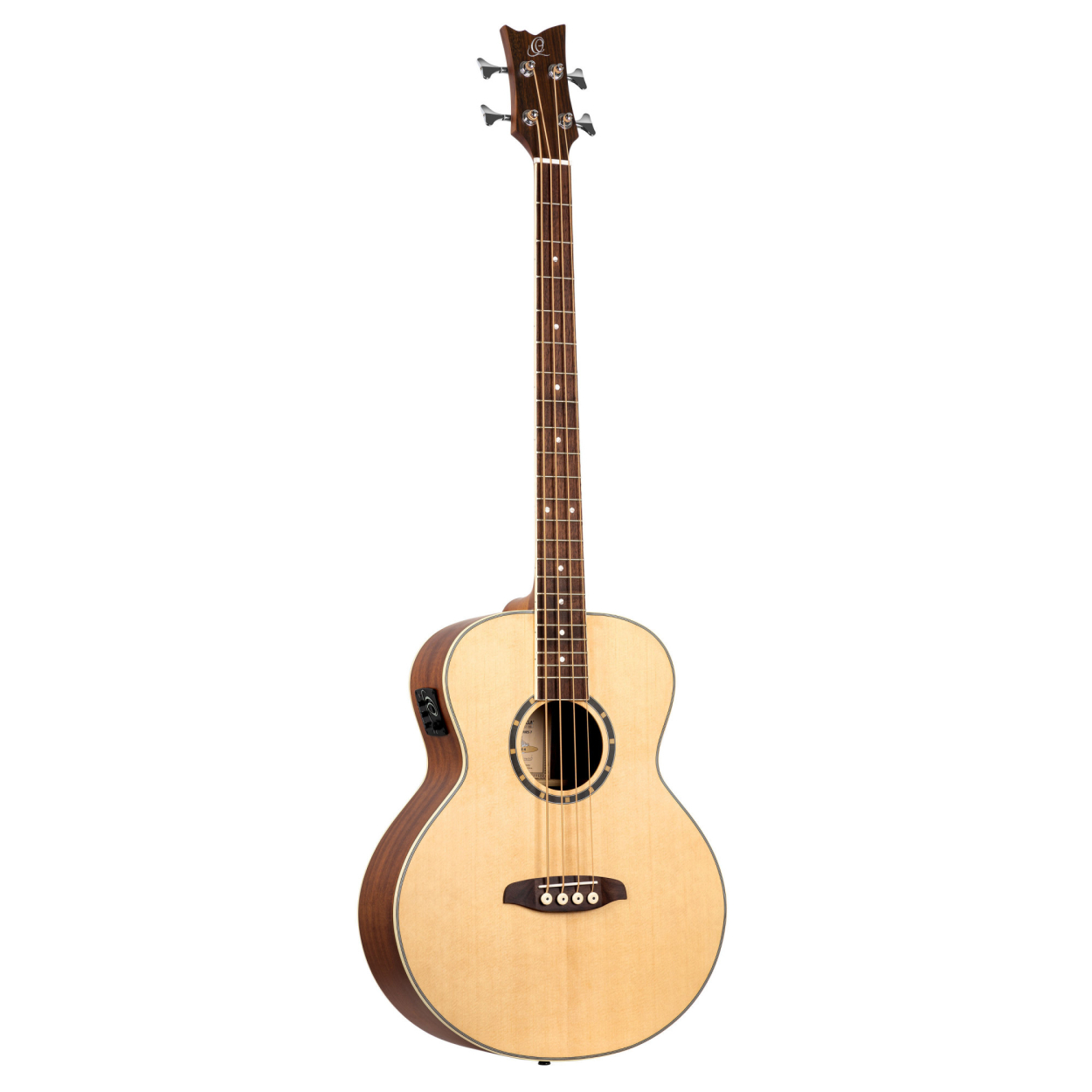 ORTEGA Deep Series 7 Medium Scale Acoustic Bass 4 String - Spruce / Mahogany Natural D7E-4