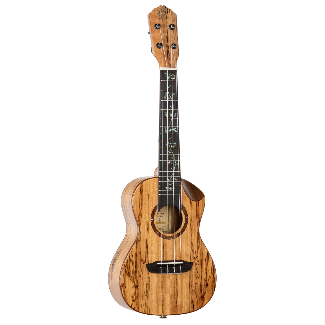 ORTEGA Elite Series Concert Ukulele 4 String - Spalted Maple Natural + Bag RUET-SMA