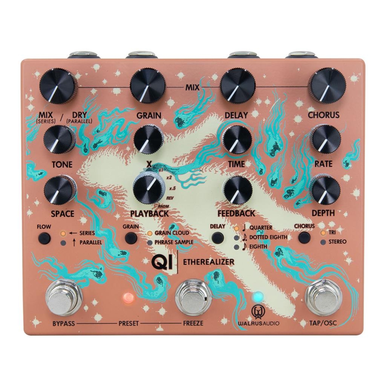 Walrus Audio Qi Etherealizer (Black or Terracotta)