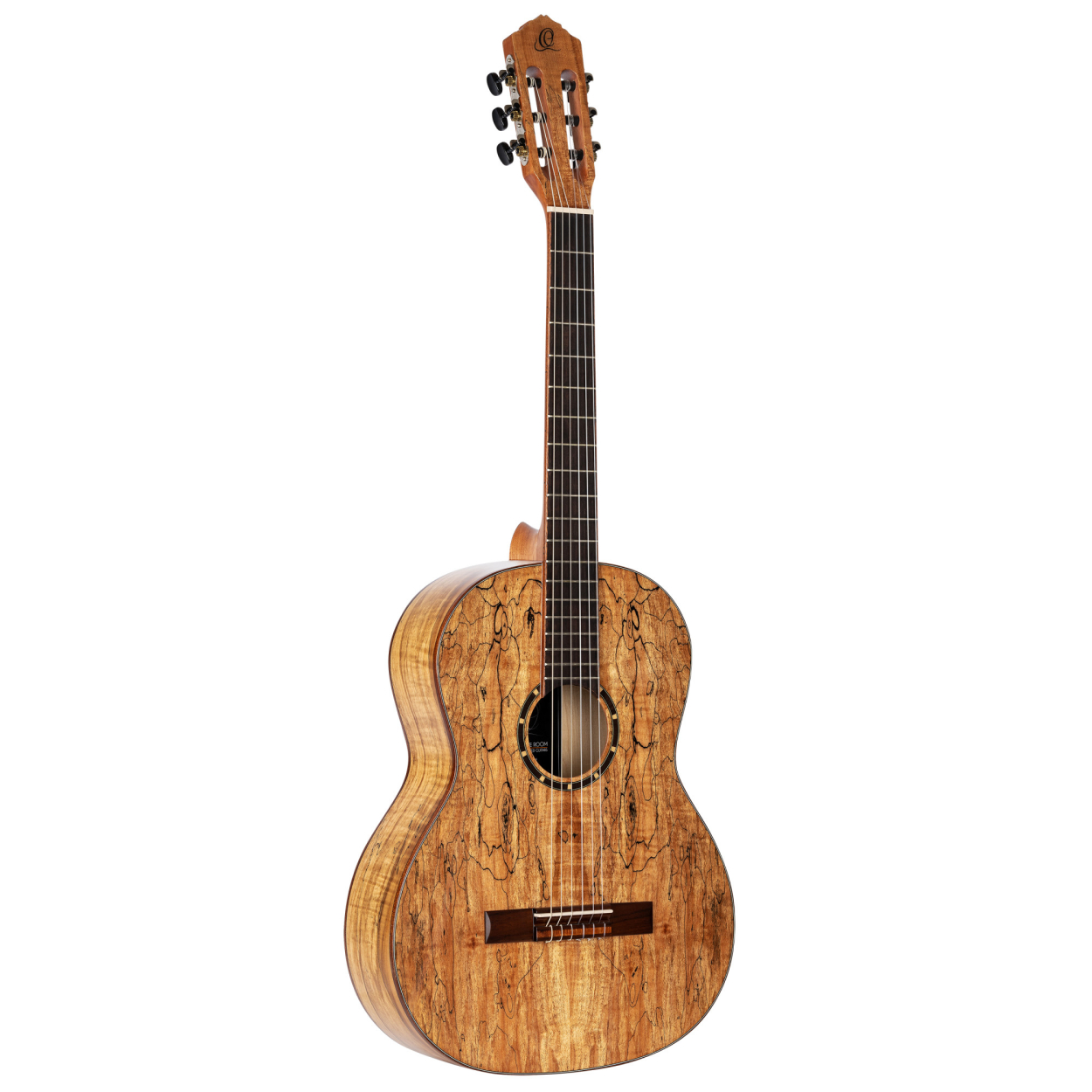 ORTEGA The Private Room 4/4 Nylon String Guitar 6-String - Spalted Maple Natural + Gig Bag RSM-REISSUE