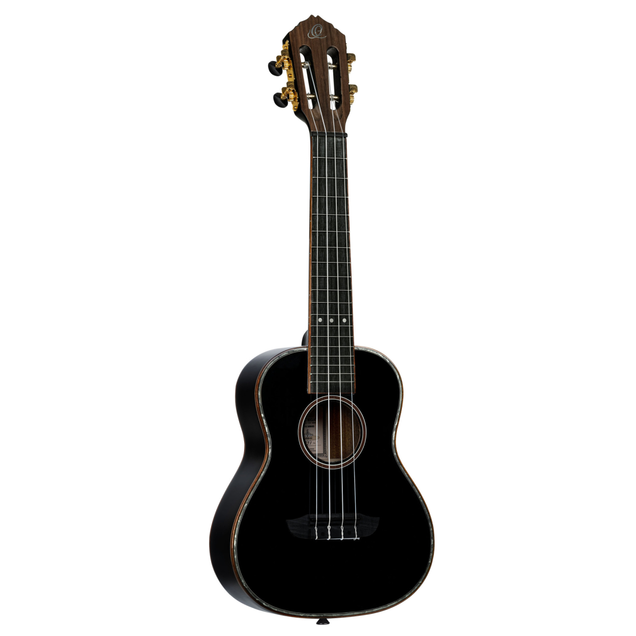 ORTEGA Onyx Series Concert Ukulele 4 String - Spruce / Mahogany Black + Bag RUOX-CC