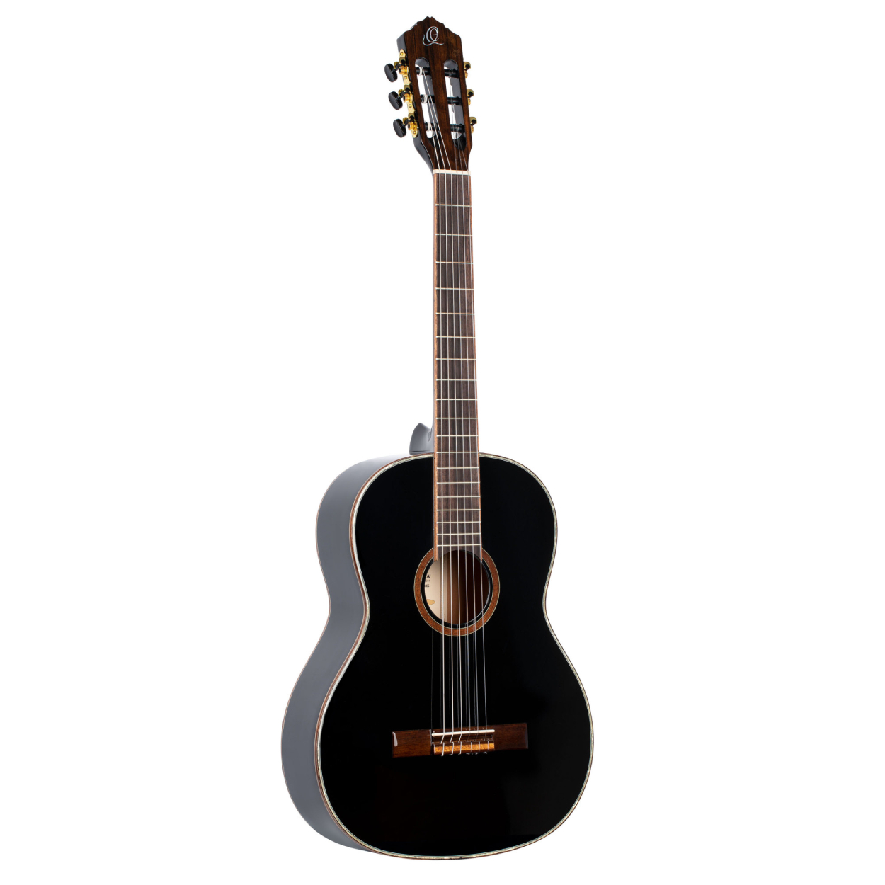 ORTEGA Family Series 4/4 Classical Slim Neck Guitar 6 String - Spruce / Mahogany Black + Gig Bag R221SNBK