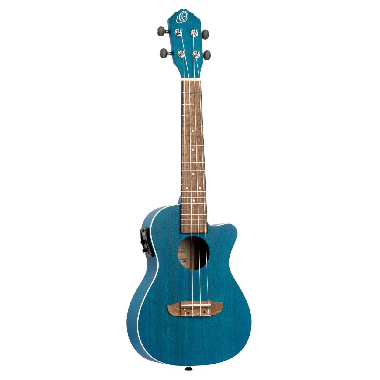 ORTEGA Earth Series Concert Preamp Ukulele 4 String - Ocean Blue RUOCEAN-CE