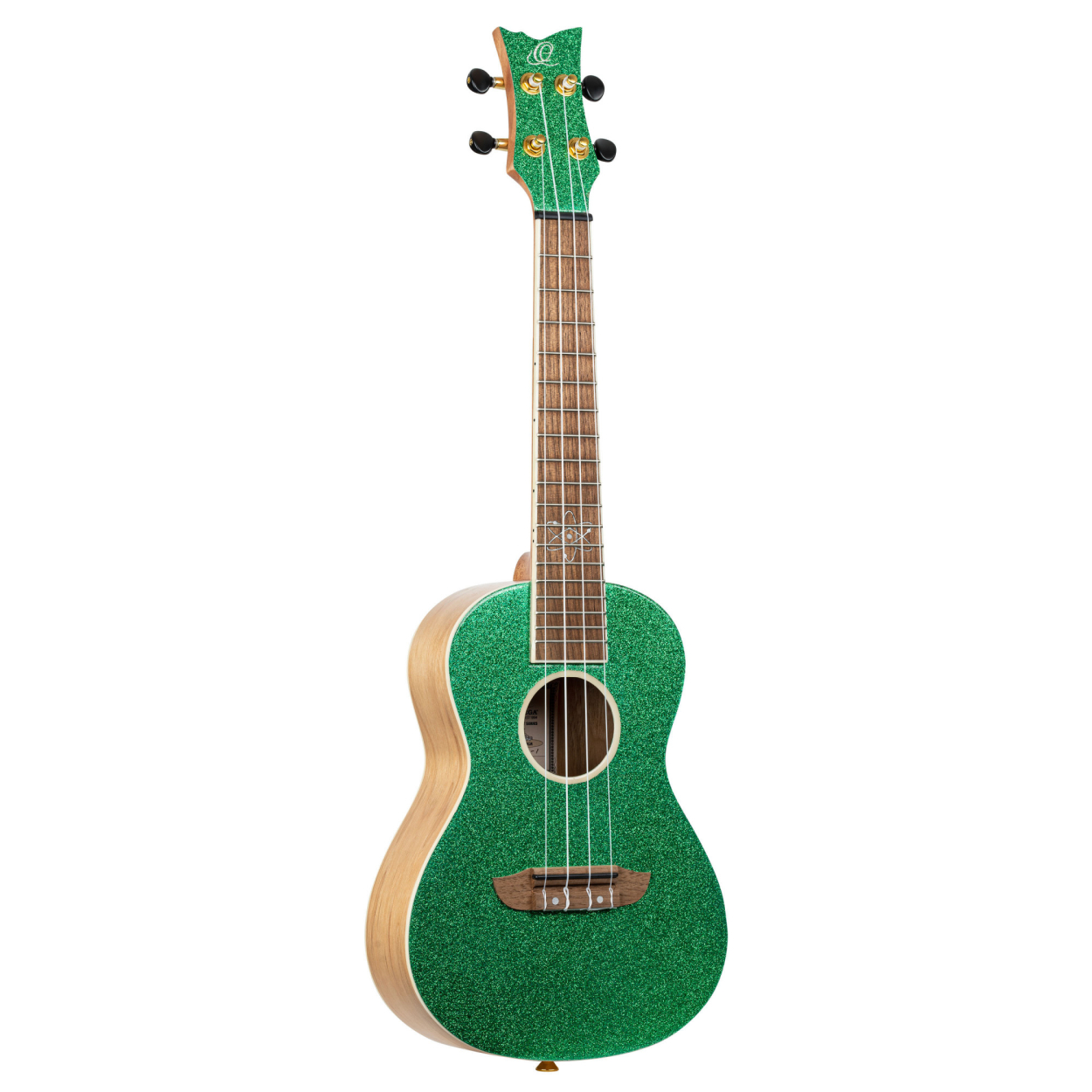 ORTEGA Element Series Concert Ukulele 4 String - Spruce / Catalpa Metallic Green + Bag RUEL-MGR