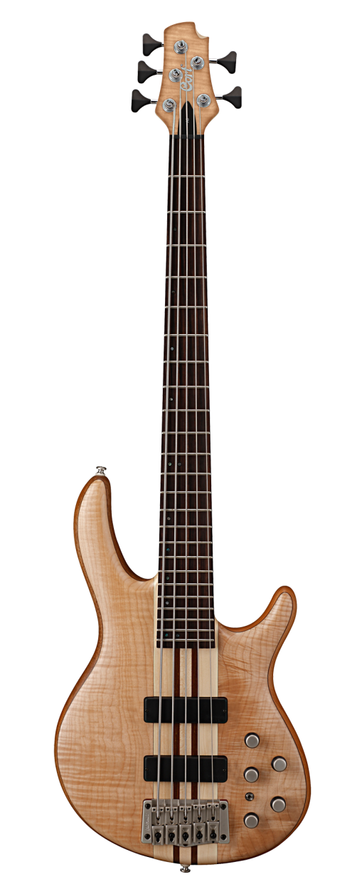CORT Bass Guitar, A5 Plus FMMH, Open Pore Natural, 5-String