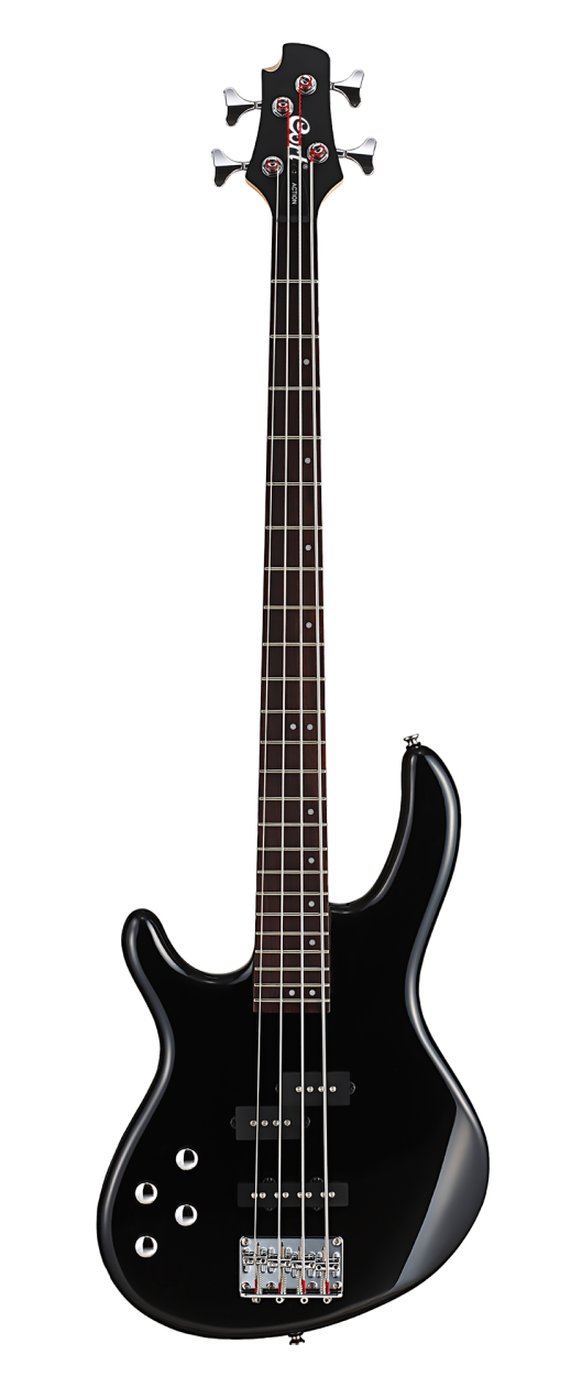 CORT Bass Guitar, Action Plus LH, Black, Lefthand