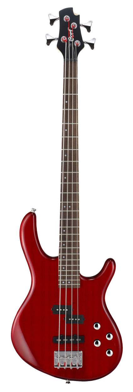 CORT Bass Guitar, Action Plus, Translucent Red