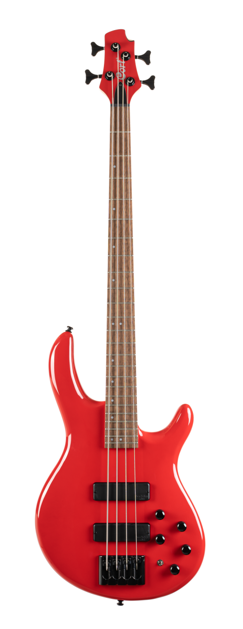CORT Bass Guitar, C4 Deluxe, Candy Red