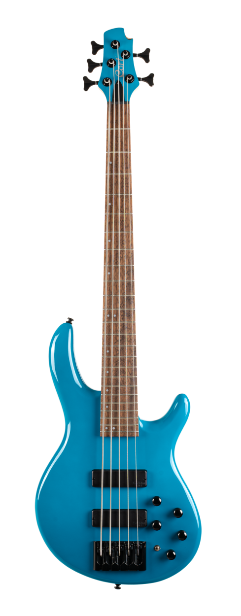 CORT Bass Guitar, C5 Deluxe, 5-Seiter, Candy Blue