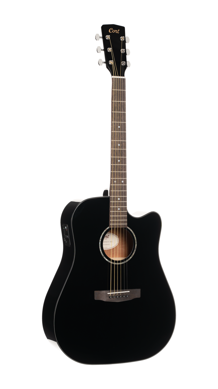 CORT Steel String Guitar, EARTH 60CE, Black, Preamp