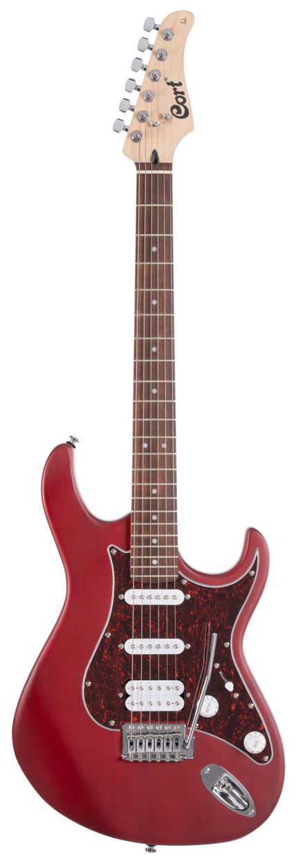 CORT Electric Guitar, G110, Open Pore Black Cherry
