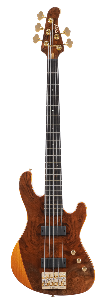 CORT Electric Bass Guitar, Rithimic 5 Jeff Berlin, Natural Gloss, 5-String