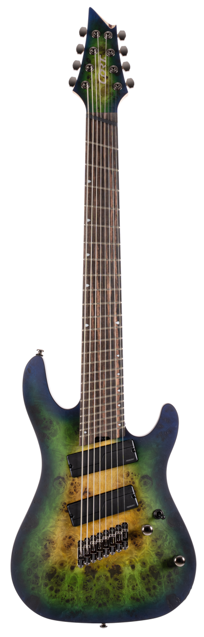 CORT Electric Guitar, KX508 MS II, Marina Blueburst, 8-String