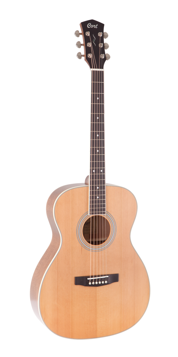 CORT Steel String Guitar, PURE-O, Cedar Natural Satin, Preamp