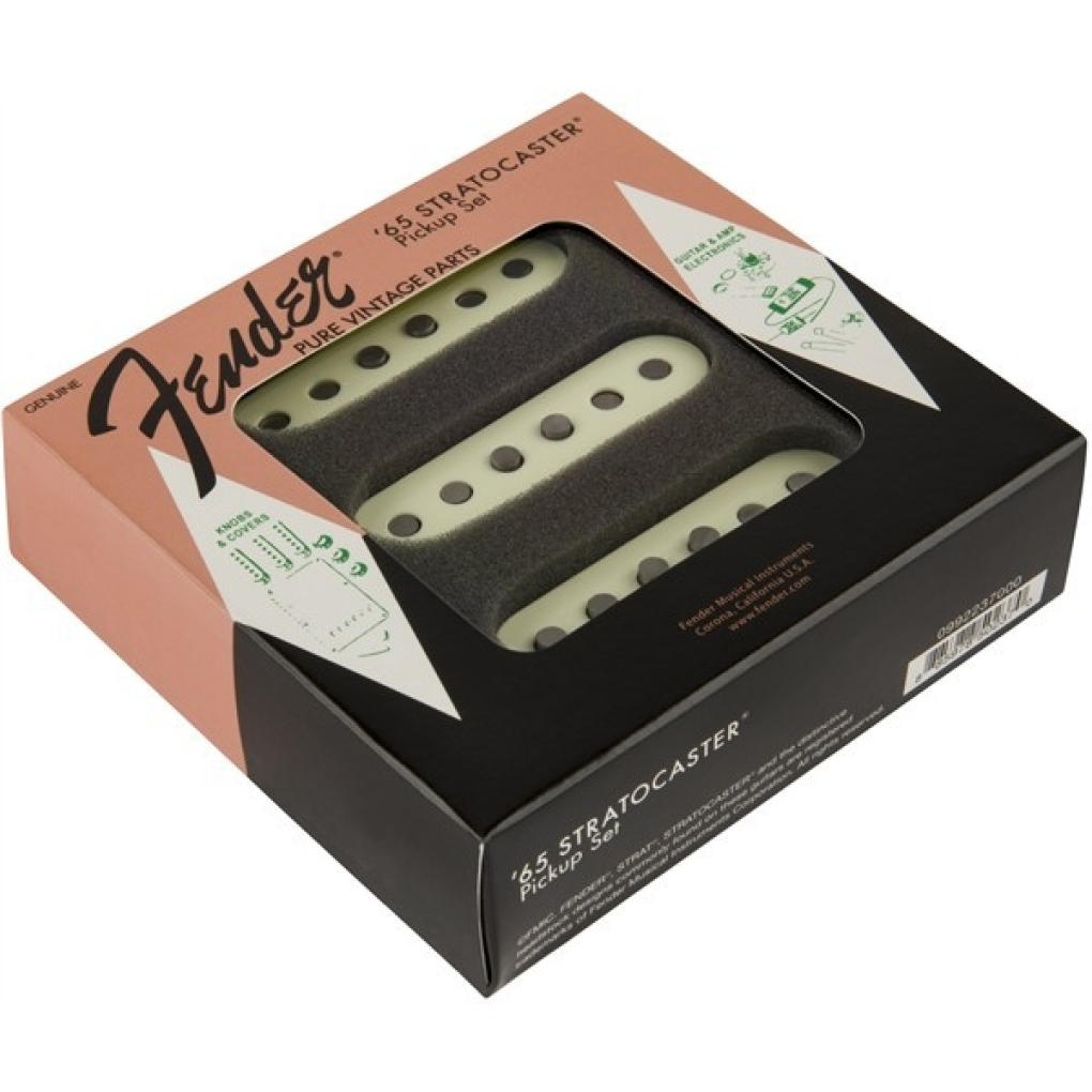 Pure Vintage '65 Strat® Pickup Set, Vintage White (3)