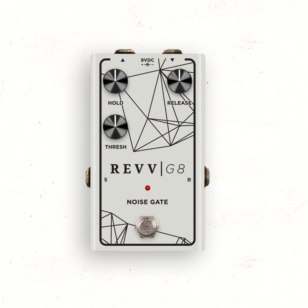 Revv G8 - Noise Gate Pedal - White Pearl Limited