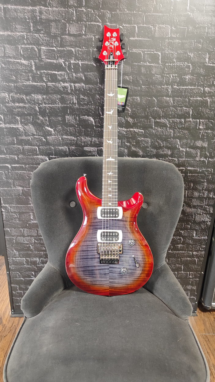 PRS SE Custom 24 Floyd Charcoal Cherry Burst