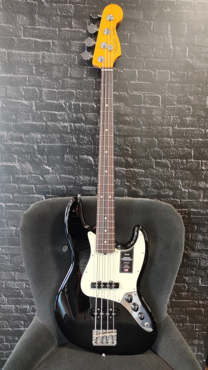 Fender American Professional II Jazz Bass RW Black / DEMO Showroom