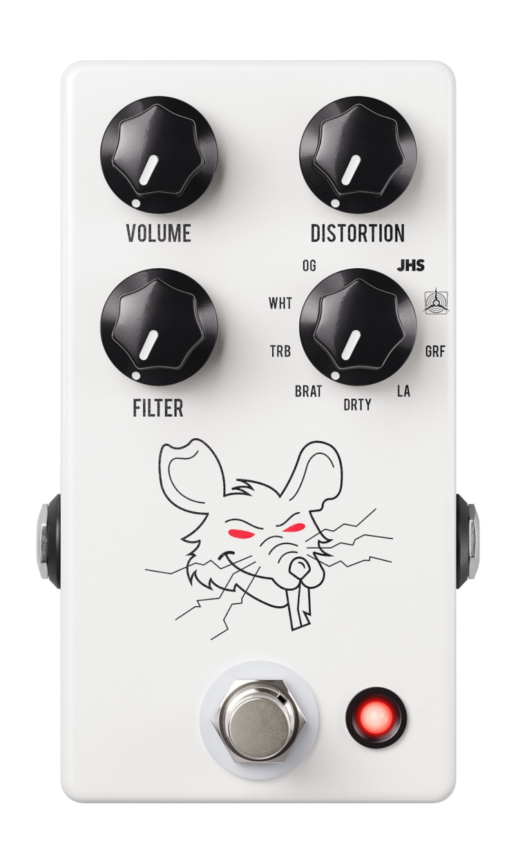 JHS Pedals PackRat, White - Overdrive / Distortion / Fuzz