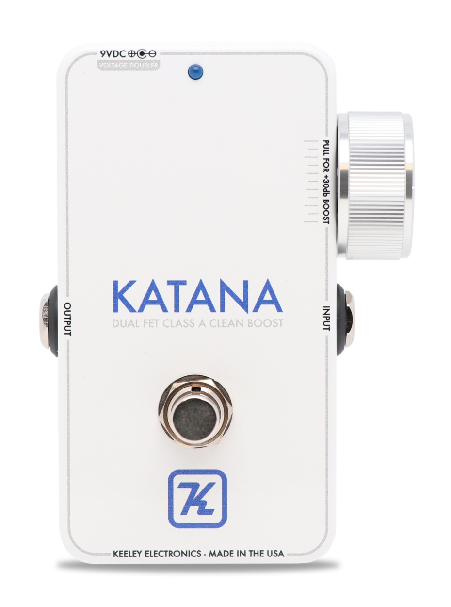 Keeley Katana Clean Boost - Throwback White Edition