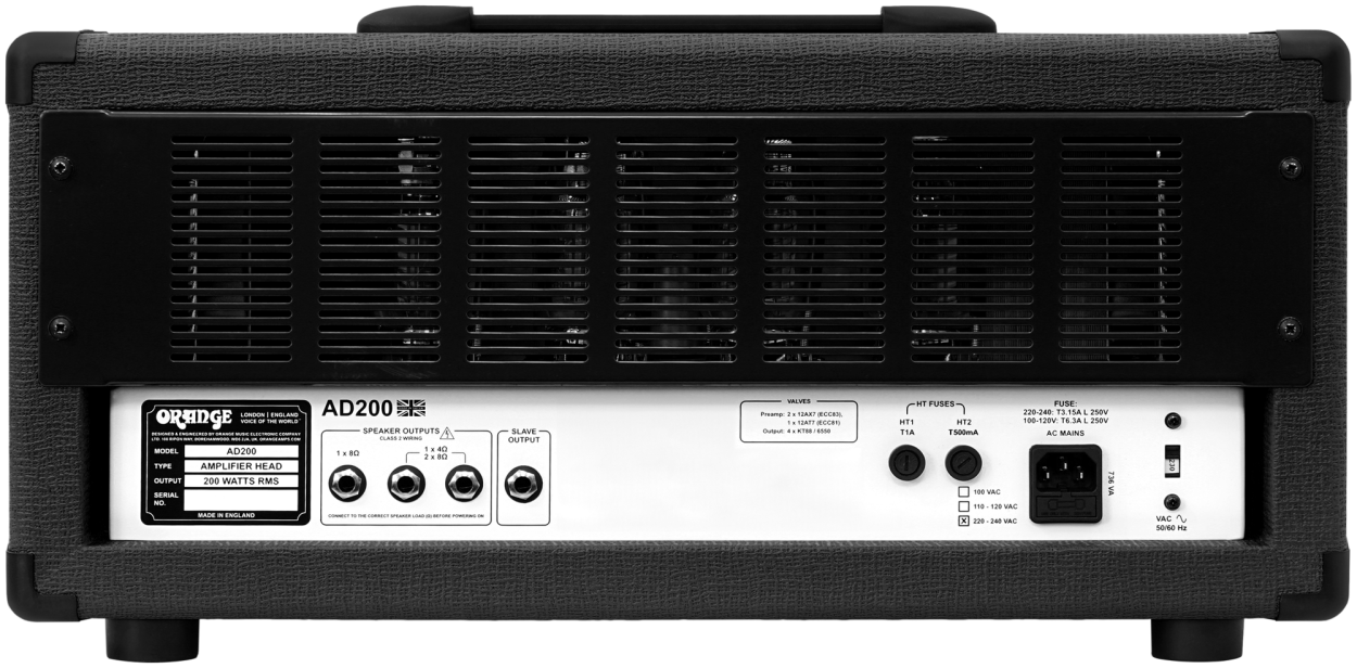 ORANGE Bass Top, AD200, 200W, Valve, Class A/B, BK