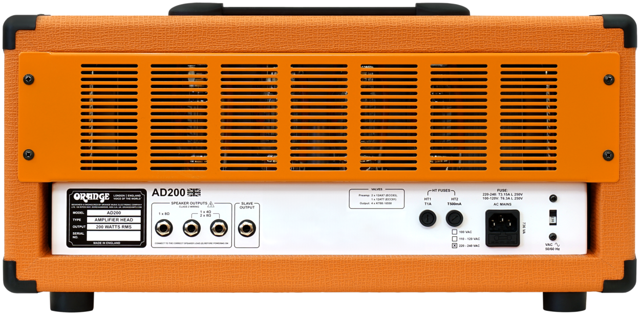 ORANGE Bass Top, AD200, 200W, Valve, Class A/B, OR