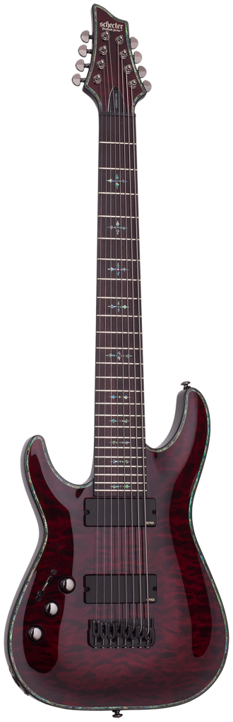 SCHECTER E-Gitarre, Hellraiser C-8, Black Cherry, LinkshÃÂÃÂÃÂÃÂ¤nder