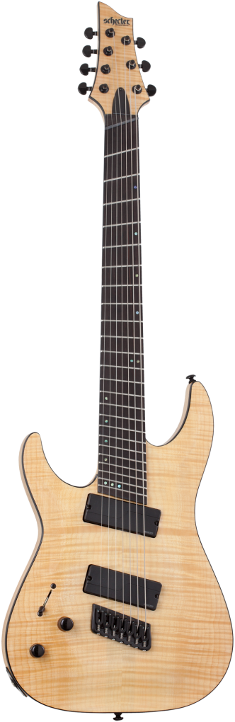 SCHECTER E-Gitarre, SLS Elite C-7 Multiscale, Natural Gloss, Linkshänd