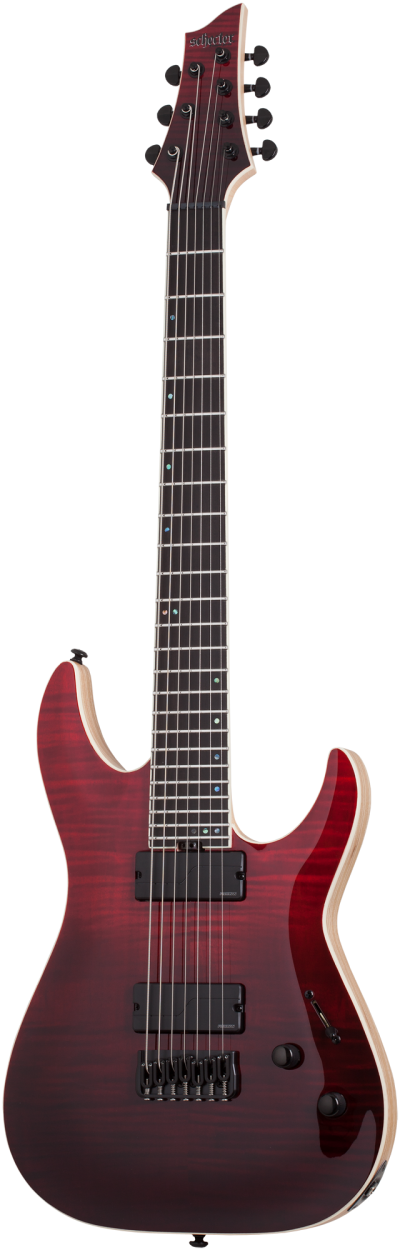 SCHECTER Electric Guitar, SLS Elite C-7, Blood Burst