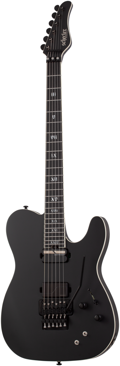 SCHECTER Electric Guitar, SLS Elite PT FR S Evil Twin, Satin Black