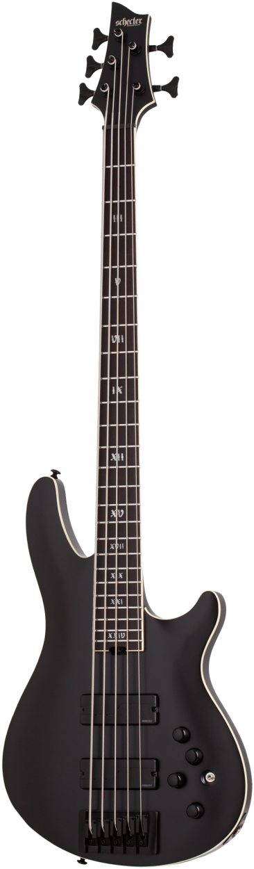 SCHECTER Bassgitarre, SLS Elite 5 Evil Twin, Satin Black