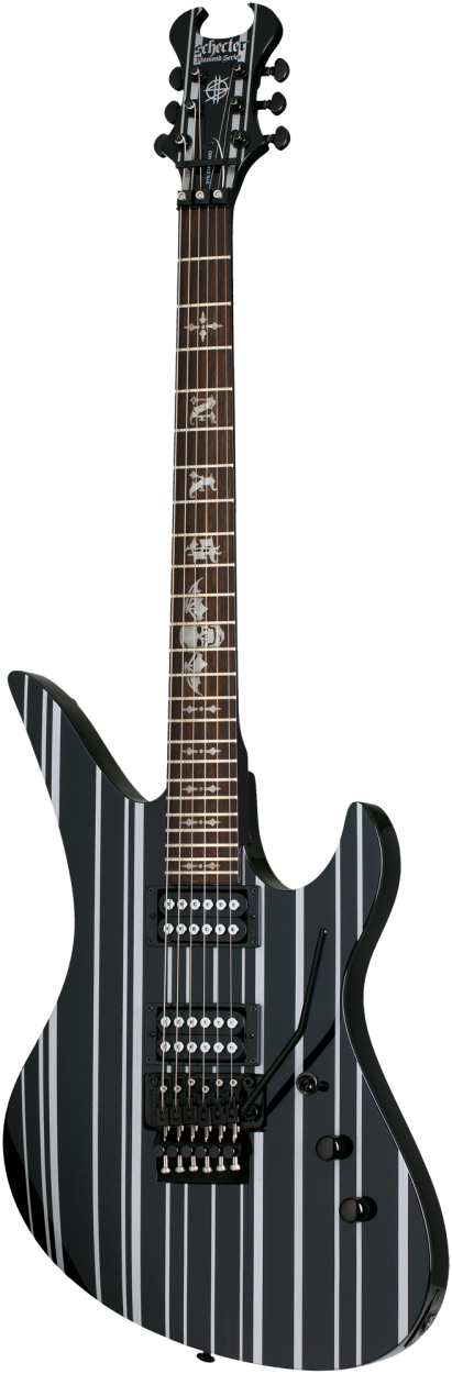 SCHECTER E-Gitarre, Signature Synyster Standard FR, Gloss Black/Silver