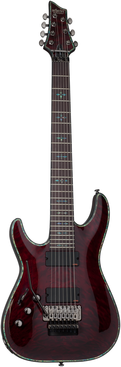 SCHECTER Electric Guitar, Hellraiser C-7 FR, Black Cherry, Lefthand