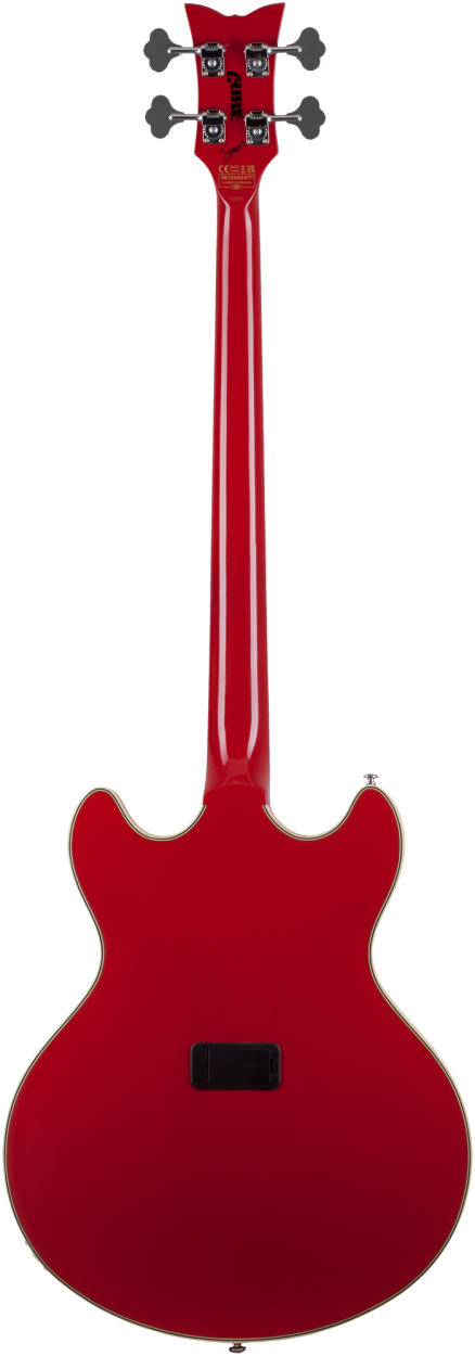 SCHECTER Electric Bass Guitar, Signature Simon Gallup Corsair Bass, Red/Black